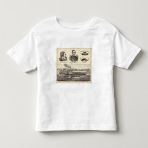 Gegolfd ijzerstoomjacht kinder shirts