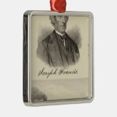 Gegolfd ijzerstoomjacht metalen ornament (Rechts)