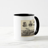 Gegolfd ijzerstoomjacht mok (Voorkant rechts)