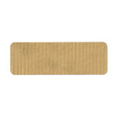 Gegolfd kartonnen textiel etiket (Voorkant)