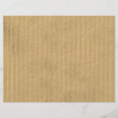 Gegolfd kartonnen textiel flyer (Voorkant)