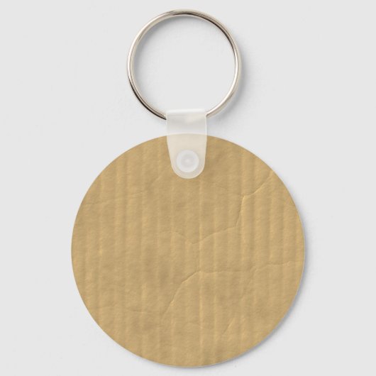 Gegolfd kartonnen textiel sleutelhanger (Voorkant)