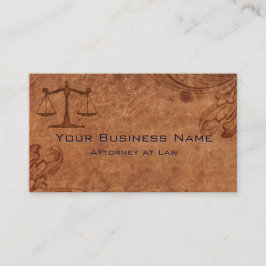 Gegolfd Leren Advocaat en Procureur Visitekaartje
