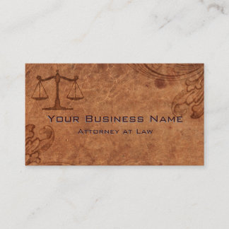 Gegolfd Leren Advocaat en Procureur Visitekaartje