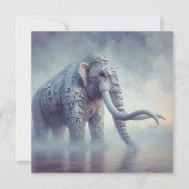 gegolfd mammoet-Wenskaart Notitiekaartje (Voorkant)