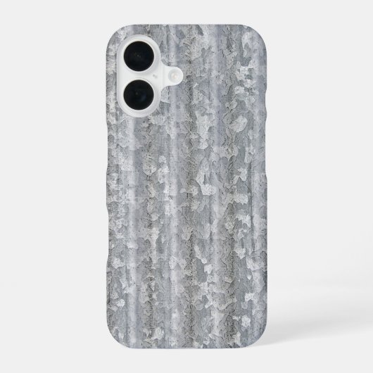 gegolfd staal iPhone 16 hoesje (Achterkant)