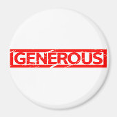 Gegolfd stempel magneet (Voorkant)