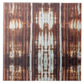 Gegolfd Tin Barn Tin Dak Tin Tegeltje (Voorkant)