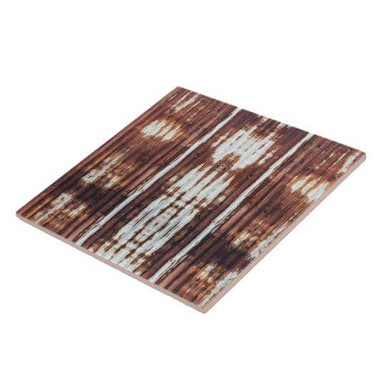 Gegolfd Tin Barn Tin Dak Tin Tegeltje (Zijkant)