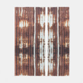 Gegolfd tin dakplaten fleece deken (Voorkant)