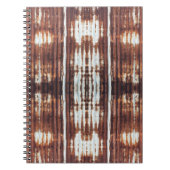 Gegolfd tin dakplaten notitieboek (Voorkant)