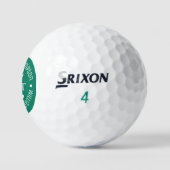 Gegolfde Bal Monogram Groene Stijlvolle Golfer's (Logo)