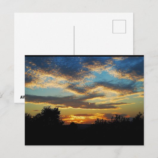 Gegolfde Schemerlucht Briefkaart (Voorkant / Achterkant)