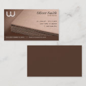 Gegolfde visitekaartje voor karton (Voorkant / Achterkant)