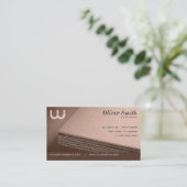 Gegolfde visitekaartje voor karton (Staand voorkant)