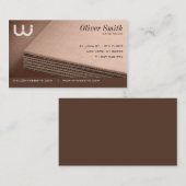 Gegolfde visitekaartje voor karton (Voorkant / Achterkant)