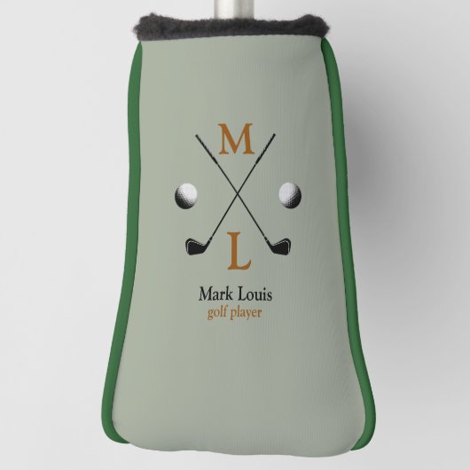 Gegolfspeler Gepersonaliseerd Golfheadcover (Draai 90)