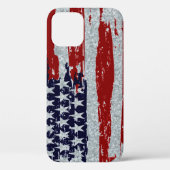 Gegoliseerde metalen blik en vlag Case-Mate iPhone case (Achterkant)