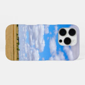 Gegoogste tarwevelden iPhone hoesje (Achterkant horizontaal)