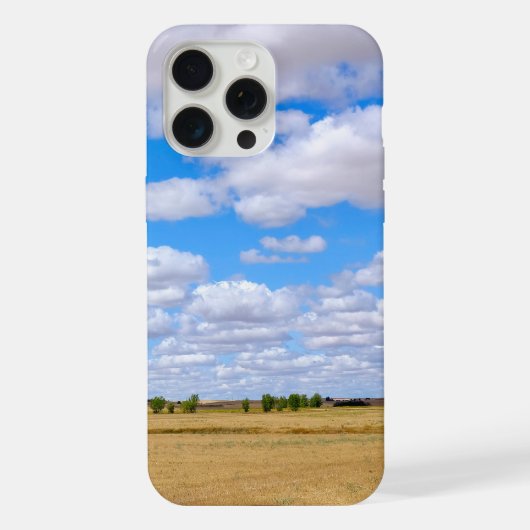 Gegoogste tarwevelden iPhone hoesje (Achterkant)