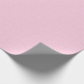 Gegooide Roze Sterren Cadeaupapier (Hoek)