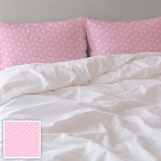 Gegooide Roze Sterren Kussenslopen