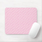 Gegooide Roze Sterren Muismat (Met muis)