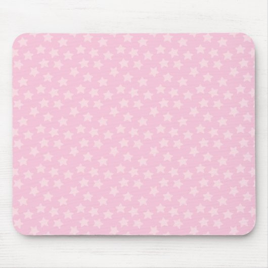 Gegooide Roze Sterren Muismat (Voorkant)
