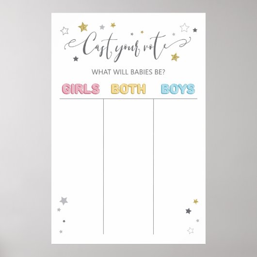 Gegoten dat je tweelingstempeling toont teken, neu poster (Voorkant)