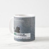 Gegoten ijzer op 150 micron met UAB-logo Koffiemok (Voorkant links)