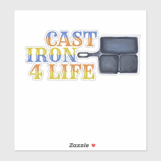 Gegoten IJzer voor leven Sticker (Vel)