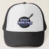 Gegoten ijzerschil trucker pet (Voorkant)