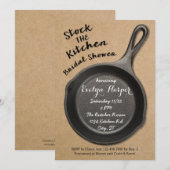 Gegoten ijzervoorraad op het keukenVrijgezellenfee Kaart (Voorkant / Achterkant)