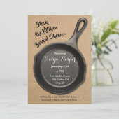 Gegoten ijzervoorraad op het keukenVrijgezellenfee Kaart (Staand voorkant)