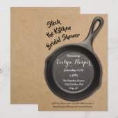 Gegoten ijzervoorraad op het keukenVrijgezellenfee Kaart (Voorkant / Achterkant)