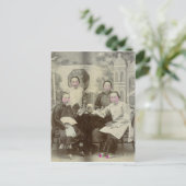 Gegoten leden, opera Beijing, ongeveer 1880 Briefkaart (Staand voorkant)