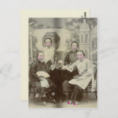 Gegoten leden, opera Beijing, ongeveer 1880 Briefkaart (Voorkant / Achterkant)