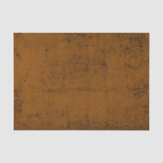  gegoten textuur Oranje Black Rustic Tissuepapier (Voorkant)