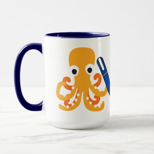 Gegoten Uw Netto Mok, kunst aan beide kanten Mok (Links)