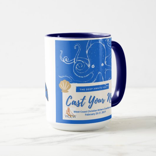 Gegoten Uw Netto Mok, kunst aan beide kanten Mok (Voorkant rechts)