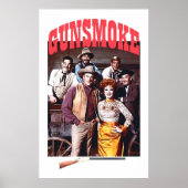 Gegoten van Gunsmoke Mat Dillon en Kat Doc en Fes Poster (Voorkant)
