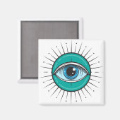 Gegoten van het aamblauw magneet (Voorkant / Achterkant)