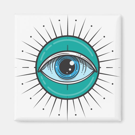 Gegoten van het aamblauw magneet (Voorkant)