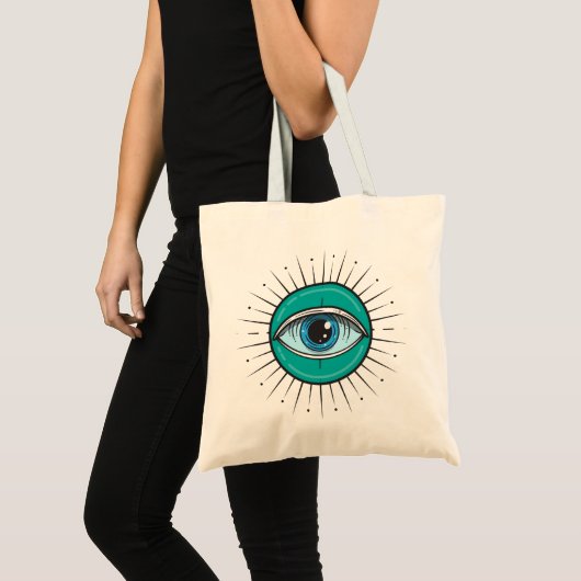 Gegoten van het aamblauw tote bag (Voorkant (product))