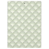 Gegradeerde groene scallopstippenpatroon  klembord (Achterkant)