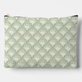 Gegradeerde Ombre Groene Scalloped Stippen Patroon Etui
