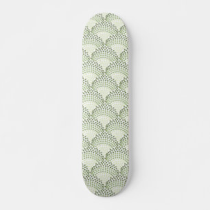 Gegradueerde Stippen Verlopen Groen Patroon Persoonlijk Skateboard