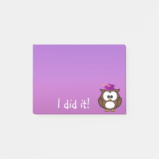 gegradueerde uil post-it® notes (Voorkant)