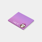 gegradueerde uil post-it® notes (Schuin)