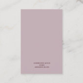 Gegrande Lila en Marsala Arch Earring Display Visitekaartje (Achterkant)